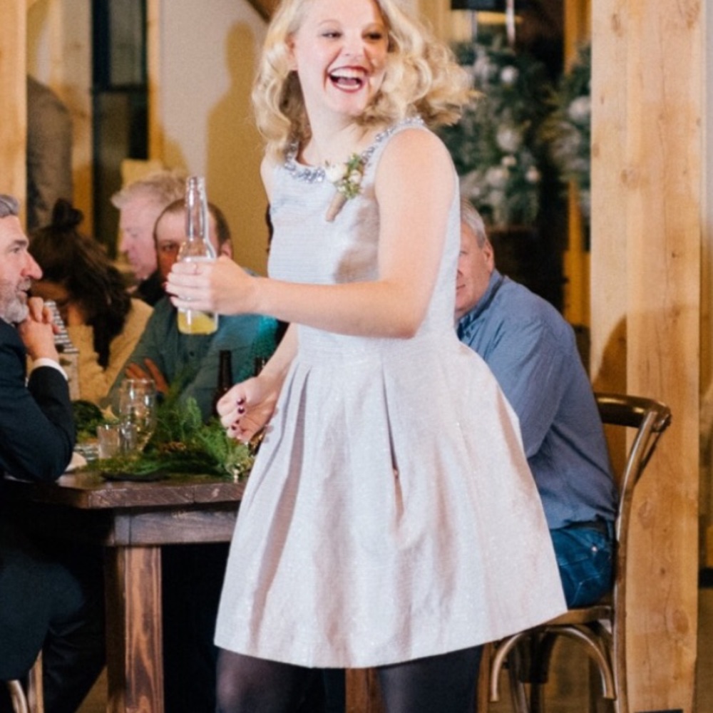 Silver Tahari Dress